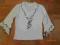 Śliczna bluzka bluzeczka z żabotem 128 134 140