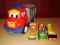 FISHER PRICE ciężarówka ZIG + 6 autek jak NOWY