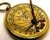 Piękny Morski Zegar Słoneczny w Mosiądzu. 3,50 cm