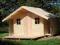 Domek drewniany 4m x 2,5m (taras oraz 2 drewutnie)