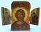 stara ikona otwierana drewniana