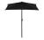 Parasol Ogrodowy Średnica 220 cm Czarny