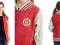 1AK9787 Bluza bejsbolówka 164/170  czerwona CFL