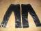 2 x legginsy a'la lateksowe r. 98/104, skóra