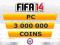 FIFA 14 FUT Coins Monety Coinsy PC - 3000K 3 MLN