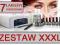 7x Lakiery Hybrydowe ZESTAW XXXL LAMPA UV 36W BAZA