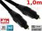 KABEL OPTYCZNY Toslink T-T  6mm  DIGITAL HQ - 1,0m