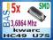 Kwarc SMD 3.6864 MHZ HC49 _ 5 sztuk