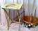 STOLIK DREWNIANY VINTAGE SHABBY CHIC RETRO LOFT