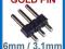 Listwa pinowa GOLD PIN 1x3pin 2.54 [10szt] #S1054b