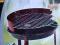 GRILL OGRODOWY OKRĄGŁY PRZENOŚNY 39 CM RUSZT CHROM