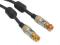 Kabel antenowy RF wtyk F - wtyk F HQ 1.0m