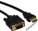 Kabel VGA-HDMI 2m gold FULL HD D-Sub