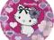 Talerze talerzyki  Charmy Kitty 23 cm 8 szt.