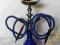 Niebieska Fajka Wodna Shisha 43cm + Melasa +węgiel
