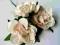 Papierowe kwiaty róże angielskie duże jasny róż