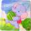 PUZZLE DREWNIANE Z OBRAZKIEM 9 el KLOCKI MALUSZKA