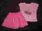 BLUEZOO bluzeczka WISIENKI spódniczka r 92/98 CUDO