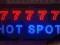 LED REKLAMA SZYLD PANEL  77777 HOT SPOT  120x60cm