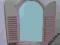Lustro okiennice drewniane do zawieszenia lustra