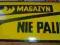 Tablica emaliowana - MAGAZYN NIE PALIĆ !