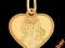 medalik złoty MARYJA w sercu pr585 GRATISY