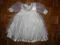 Sukieneczka sukienka do chrztu biała r.62 + gratis