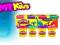 PLAY DOH CIASTOLINA 4 TUBY 22114 ZABAWA PLASTYCZNA