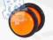 TUNEL TUNELE PLUG  plugi   ORANGE z gumką   10 mm
