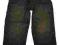 Jeansowe spodnie dziecięce z paskiem - czarne 104
