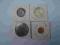 zestaw 4 ładnych monet
