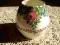 PORCELANOWY STARY WAZONIK W KWIATY