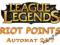 RIOT POINTS RP LOL LEAGUE OF LEGENDS 24/7 APS!!!