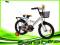 Rower z prowadnikiem 16'' BMX Alpino Denver biały
