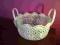 KOSZYK TKANINA KORONKA