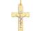 ZŁOTY KRZYŻYK pr.585 KOMUNIA CHRZCINY 26,6x 16,6mm