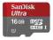 SANDISK MICRO SDHC 16GB ULTRA ANDROID + ADAPTE