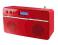 Radio FM DAB Bush Stereo RDS LCD Czerwone HIT!