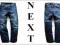 NEXT spodnie EXTRA FASON parciany PASEK lux 152