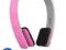 RÓŻOWE SŁUCHAWKI BEZPRZEWODOWE BLUETOOTH BIEGANIA