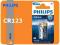 `1 bateria Philips CR123 CR 123 A K123LA CR123AP