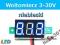 Woltomierz cyfrowy LED 3-30V DC niebieski