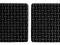 Podkładki do mebli z pianki 85x85 MM CZARNE 2 szt