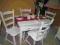 STÓŁ KOMPLET ANTYK   shabby chic Prowansja UNIKAT