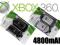 DWIE BATERIA 4800mAh + Ładowarka do Pada Xbox 360