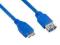 4WORLD Kabel USB 3.0 AF- Micro BM 1.8m|niebieski