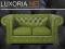 LUXORIA.NET SOFA CHESTERFIELD 2os PIKOWANA SKÓRA !