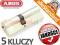 WKŁADKA ABUS Nikiel 40/50 KLASA C ATEST 5 KLUCZY !
