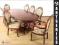 STYLOWY KOMPLET STÓŁ OWALNY I 6 KRZESEŁ  2 FOTELE