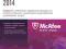 McAfee AntiVirus Plus 2014 KEY - 3 PC - 1 ROK